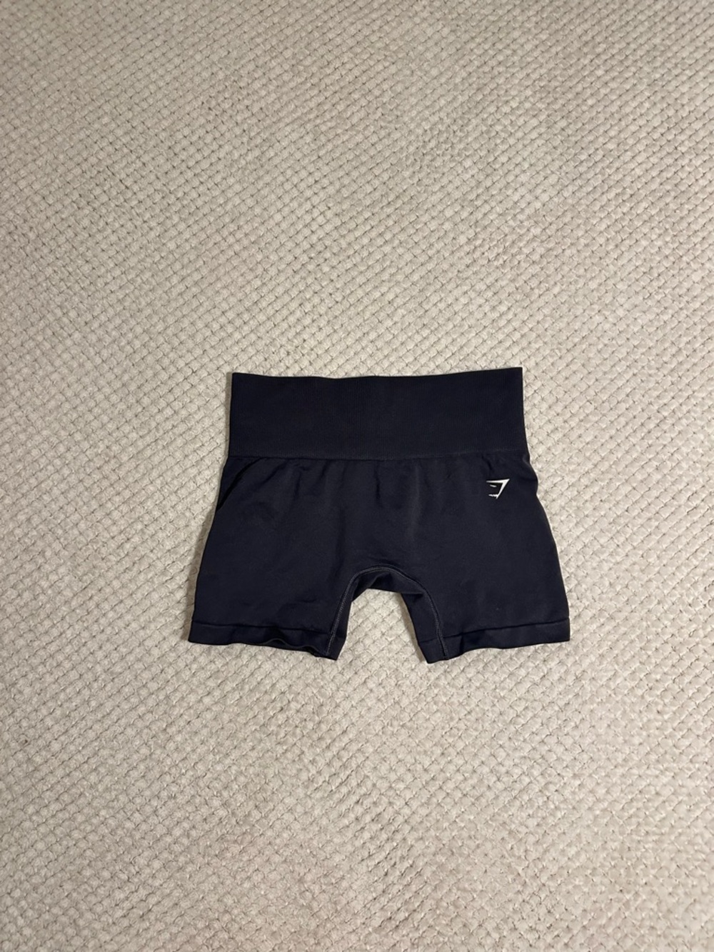 Gymshark Black Kids High-Rise Bike Shorts